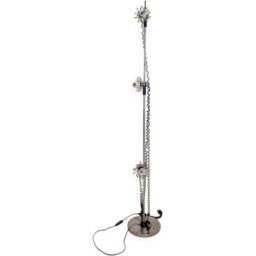 3-light adjustable flowers floor lamp - 1970s argent 22x22x152