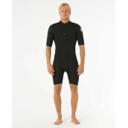 Rip Curl Combinaison Shorty Dawn Patrol 2/2 Zip Dos Black S male