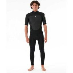 Rip Curl Combinaison Shorty Omega 2/2 Zip Dos Black S male