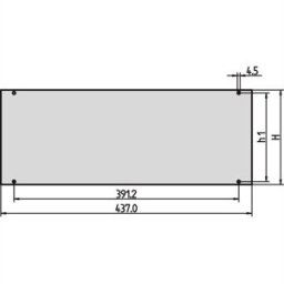 nVent SCHROFF 30828061 Plaque avant 2 pc(s)
