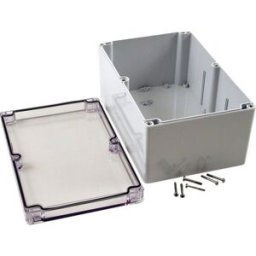 Hammond Electronics 1554VB2GYCL Boîtier universel 240 x 160 x 120 Polycarbonate gris, transparent(e) 1 pc(s)