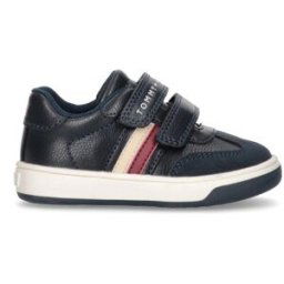 Tommy Hilfiger Flag Hook And Loop Sneakers Infants Marine C3.5 (19.5) Male