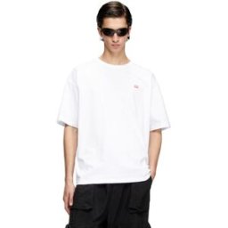 Diesel - T-shirt avec petit logo - T-Shirts - Homme - Blanc XXS