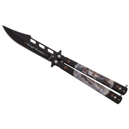 Couteau papillon Les Templiers balisong 22,2cm ALBAINOX