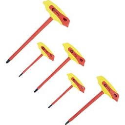 C.K T4422 SET VDE Set de tournevis cruciformes Taille (métrique): 3 mm, 3.5 mm, 4 mm, 5 mm, 6 mm