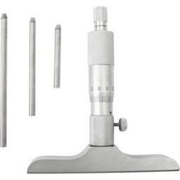 Dasqua 4611-8115 Micromètre de profondeur avec mesure de contrôle 0 - 75 mm DIN 863