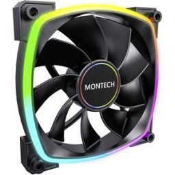 MONTECH Montech RX140 PWM ARGB Reverse Lüfter - 140mm, schwarz Ventilateur pour PC