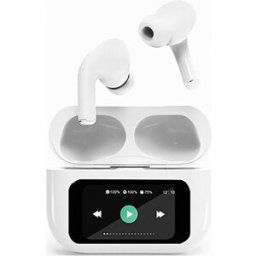 Gembird TWS-LCD-ANC-01-W Hi-Fi Écouteurs intra-auriculaires Bluetooth Stereo blanc