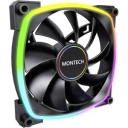 MONTECH Montech AX140 PWM ARGB Lüfter - 140mm, schwarz Ventilateur pour PC (l x H x P) 140 x 140 x 25 mm