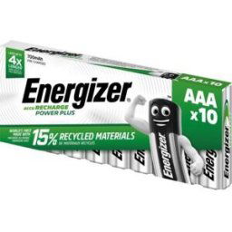 Pile rechargeable AAA / HR3 Energizer Power Plus - 700 mAh - lot de 10 accus