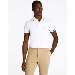 Flag Cuff Slim Fit P MW0MW38458 par Tommy Hilfiger Blanc S Accessoires