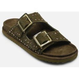 Two buckle sandal with studs par Colors of California Vert 40 Femme