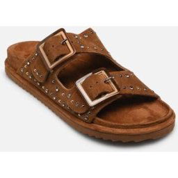 Two buckle sandal with studs par Colors of California Marron 41 Femme