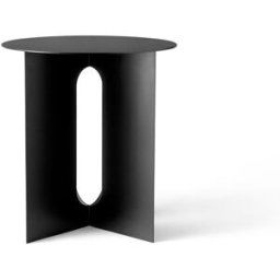 Audo Copenhagen Table d'appoint Androgyne, pieds en acier noir