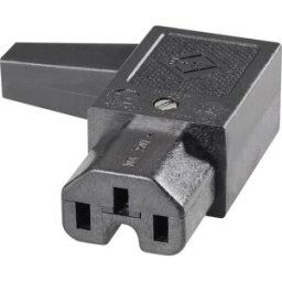 Connectique pour appareils chauffants série (connecteur réseau) 43R K & B 43R012211 femelle, coudé Nombre total de pôles: 2 + PE 10 A noir 1 pc(s)
