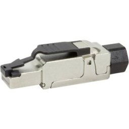 LogiLink MP0040 Fiche mâle à confectionner sur le terrain, Cat.6A, blindée, PrimeLine MP0040 noir, argent 1 pc(s)