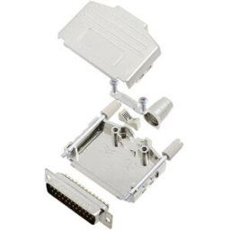 TRU COMPONENTS TCDPPK25MDBPK 7709828 Kit embase SUB-D mâle 180 ° Nombre de pôles: 25 fût à souder 1 pc(s)