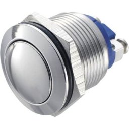 TRU COMPONENTS GQ 19B-S Bouton-poussoir antivandalisme 48 V/DC 2 A 1 x Off/(On) à rappel IP65 1 pc(s)