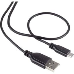 Renkforce Câble USB USB 2.0 USB-A mâle, USB-Micro-B mâle 1.00 m noir gaine ultra-douce RF-4032111