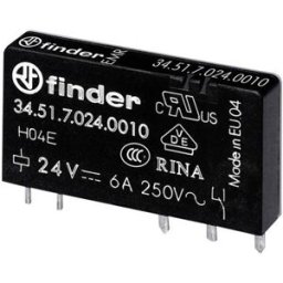 Finder 34.51.7.005.0010 Relais pour circuits imprimés 5 V/DC 6 A 1 inverseur (RT) 1 pc(s)