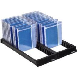 Hama Rail de rangement pour CD 44 CDs/DVDs/disques Blu-ray plastique noir 1 pc(s) (l x H x P) 288 x 348 x 29 mm 00048000