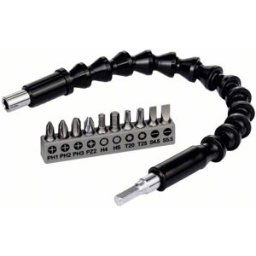 Accessories Bosch Power Tools 2608522377 Jeu dembouts 11 pièces vis à fente, vis Pozidriv, cruciforme Phillips, 6 pans intérieurs (TX), 6 pans intérieurs