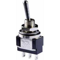 Interrupteur à levier 1 x On/Off/On Knitter-Switch MTE 106E 250 V/AC 3 A IP67 permanent/0/permanent 1 pc(s)