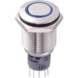 Bouton-poussoir antivandalisme TRU COMPONENTS LAS2GQF-22E/B/12V/N/P 701979 250 V/AC 3 A 2 x On/(On) à rappel 1 pc(s)