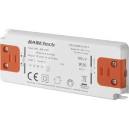 Basetech LD-12-12 Transformateur pour LED à tension constante 12 W 1 A homologué pour les meubles, surtention, montage sur des surfaces inflammables 1 pc(s)