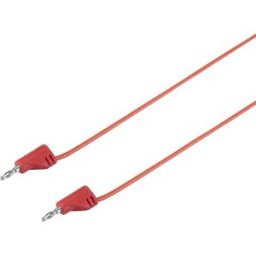 VOLTCRAFT Cordon de mesure[Banane mâle 2 mm -Banane mâle 2 mm ] Ultra flexible 30.00 cm;rouge;MSB-2002.2 A