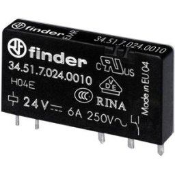 Finder 34.51.7.024.0310 Relais pour circuits imprimés 24 V/DC 6 A 1 NO (T) 1 pc(s)
