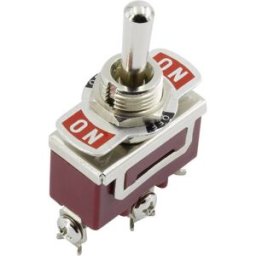 TRU COMPONENTS Interrupteur à levier 250 V/AC 15 A 2 x Off/On XT-21B permanent 1 pcs.