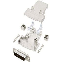TRU COMPONENTS TCTRIM15DMPK 7709376 Kit embase SUB-D mâle 180 ° Nombre de pôles: 15 fût à souder 1 pc(s)