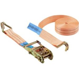 TOOLCRAFT TO-9610002 Sangle de serrage double Force de traction LC : arrimage plaquant (simple/direct)=1000 daN (L x l) 4000 mm x 38 mm à cliquet