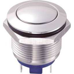 TRU COMPONENTS GQ19B-10/J/N Bouton-poussoir antivandalisme 48 V/DC 2 A 1 x Off/(On) à rappel 1 pc(s)