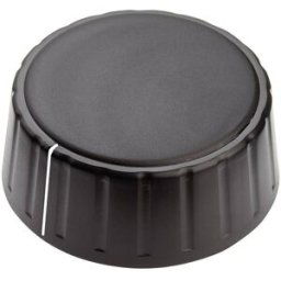 Tête de bouton rotatif Mentor 4335.6001 avec pointeur noir (Ø x H) 48 mm x 19 mm 1 pc(s)