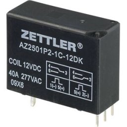 Zettler Electronics AZ2501P2-1C-12DK Relais pour circuits imprimés 12 V/DC 50 A 1 inverseur (RT) 1 pc(s)