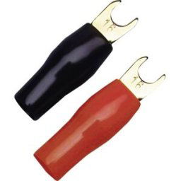 SinusLive KSI 16 Cosse à fourche 16 mm² Ø du trou=5 mm partiellement isolé noir, rouge 10 pc(s)
