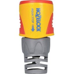 Hozelock 2065 6000 AquaStop PLUS plastique Adaptateur de tuyau raccord enfichable, Ø 19 mm (3/4), 15,0 mm (3/8) (filet int.) avec système aquastop