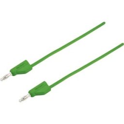VOLTCRAFT Ultra-flexible Cordon de mesure [Banane mâle 4 mm - Banane mâle 4 mm ] 2.00 m vert MSB-300 10 A