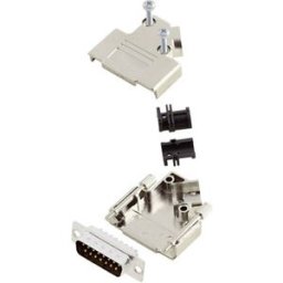 Amphenol L17D45PK-M-15+L717SDA15P Kit embase SUB-D mâle 45 ° Nombre de pôles: 15 fût à souder 1 pc(s)