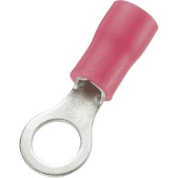 TRU COMPONENTS 746048 Cosse à oeillet Section max.=1.50 mm² Ø du trou=4.3 mm partiellement isolé rouge 100 pc(s)