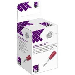 TRU COMPONENTS T2010C359 Cosse à embout 0.5 mm² 1.5 mm² partiellement isolé rouge 25 pc(s)