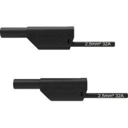 Schützinger VSFK 8700 / 2.5 / 200 / SW Cordon de mesure de sécurité mâle 4 mm mâle 4 mm 200.00 cm noir 1 pc(s)