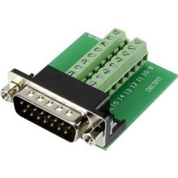 SUB-D mâle Nombre de pôles: 15 TRU COMPONENTS DSUB15M-16TB-2 1282790 90 ° raccord à vis 1 pc(s)
