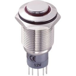 Interrupteur antivandalisme TRU COMPONENTS LAS2GQH-11ZE/R/12V/N/P 701847 250 V/AC 3 A 1 x On/On à accrochage 1 pc(s)