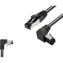 BKL Electronic 144019 RJ45 Câble réseau, câble patch CAT 8.1 S/FTP 2 m noir sans halogène 1 pc(s)