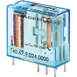 Relais pour circuits imprimés Finder 40.62.9.024.4000 24 V/DC 10 A 2 inverseurs (RT) 1 pc(s)