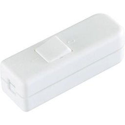 Interrupteur pour câble souple interBär 8006-008.01 blanc 1 x Off/On 6 A 1 pc(s)