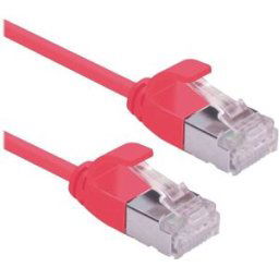 Roline 21.15.3315 RJ45 Câble réseau, câble patch CAT 6a U/UTP 2.00 m rouge (clair) non blindé, sans halogène, ignifuge 1 pc(s)